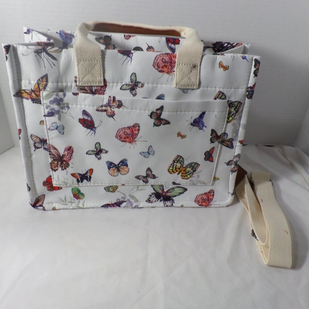 Butterfly Tote/Computer/Craft Bag – 13 x 9 x 5” – New